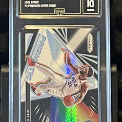 2021 PRIZM JOEL EMBIID #2 PRISMATIC HYPER PRIZM GMA GEM MT 10 MINT 