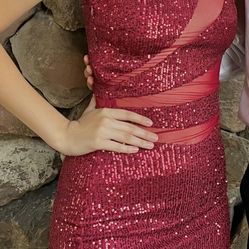 Sequin Red Dress