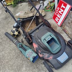 Old Kobalt Lawn Mower And Blower