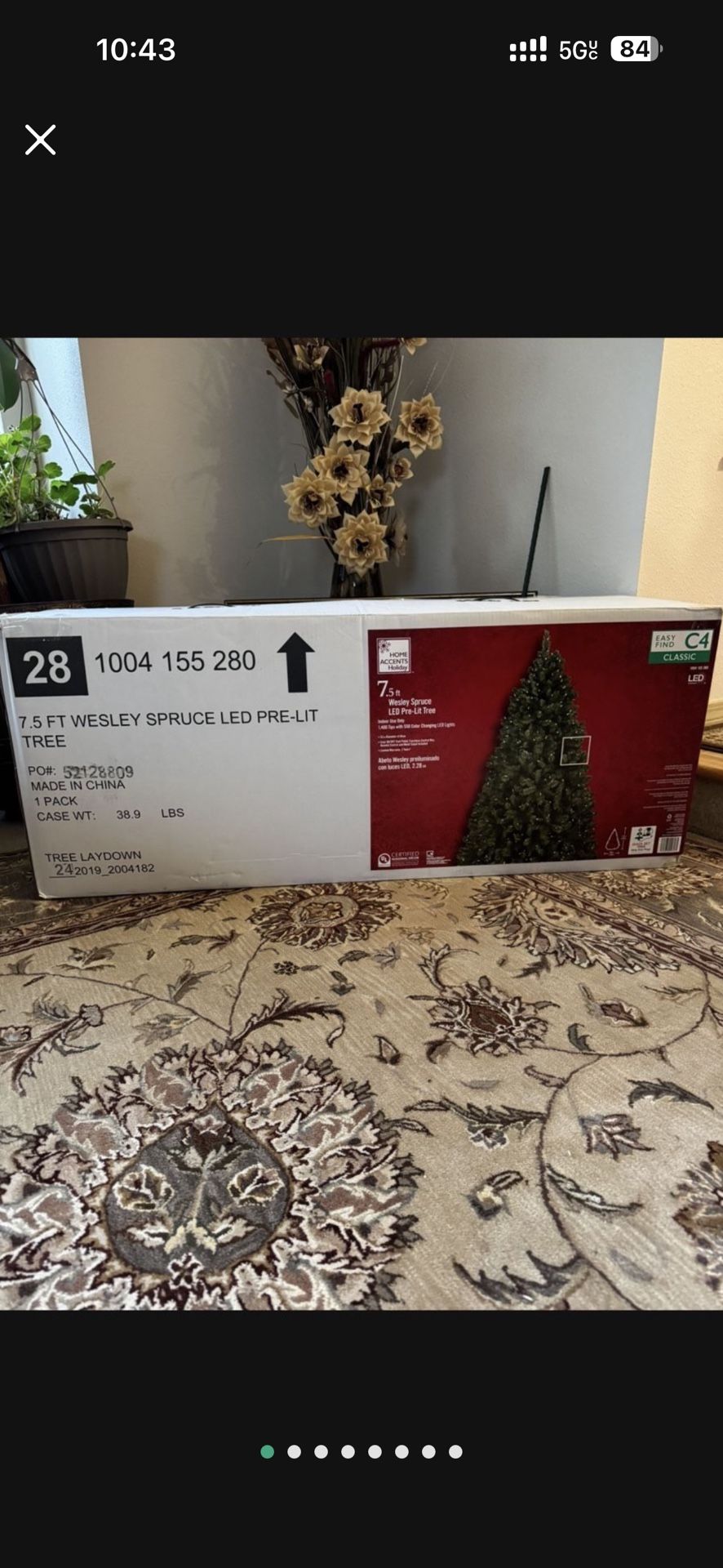 7.5 ft Wesley Spruce LED Pre-Lit Tree