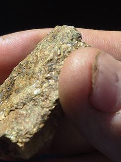Gold infused  rock