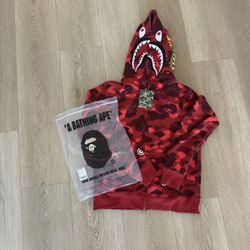 Red Bape Hoodie (new, All Tags, All Sizes) Able To Negotiate 