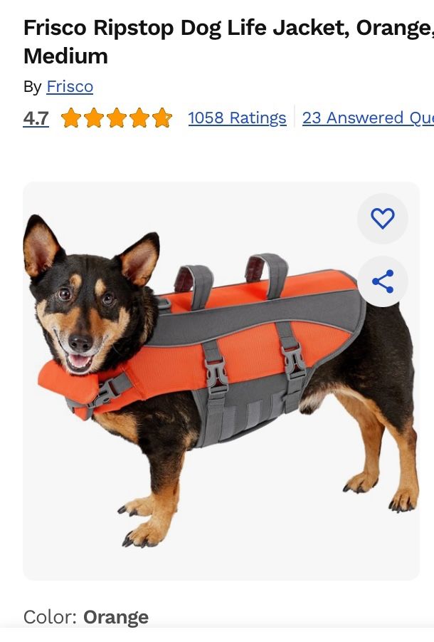 Medium Dog Life Vest