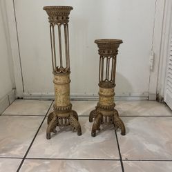 Vintage Rustic Heavy Candle Holder