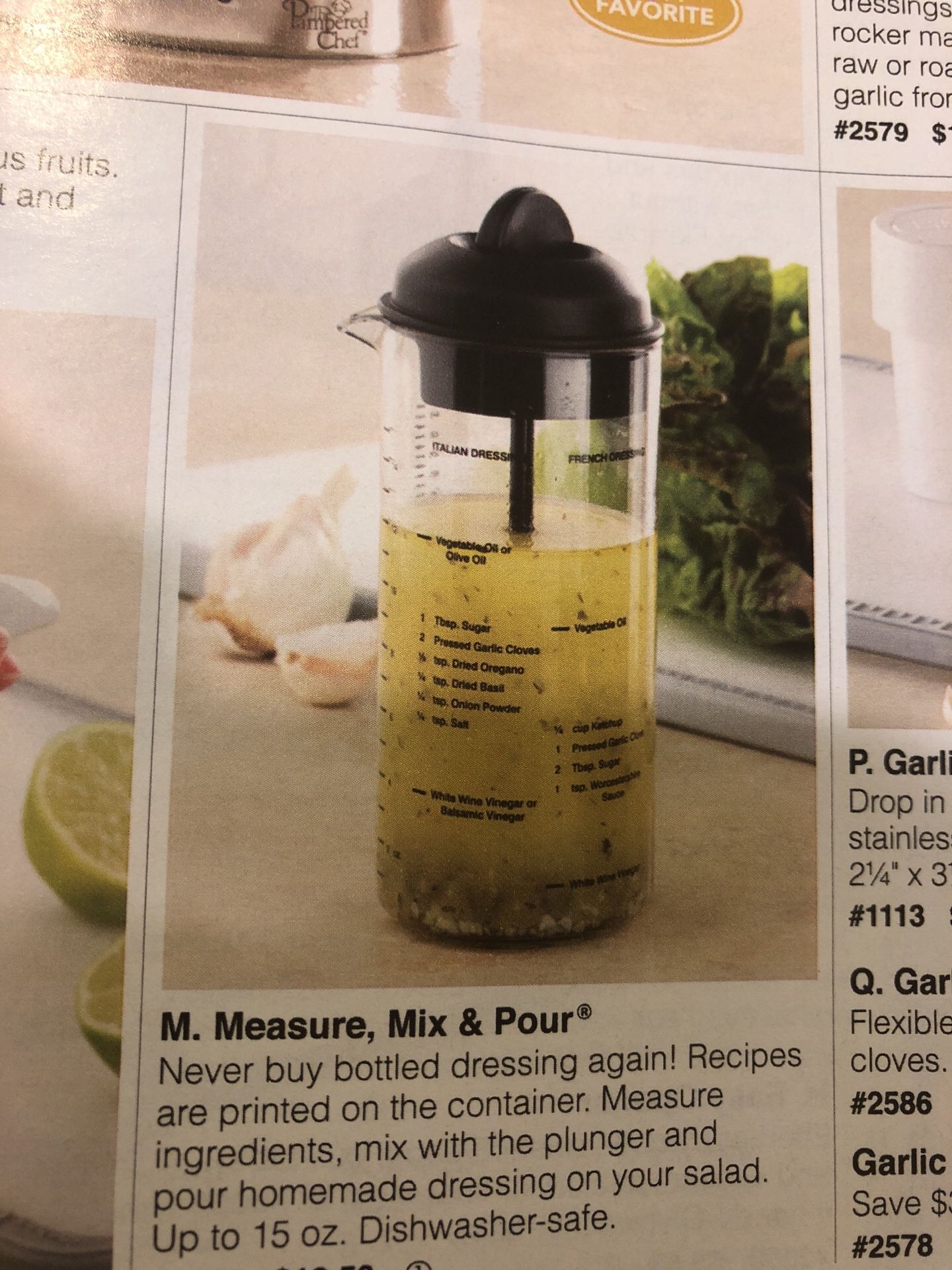Pampered Chef Measure, Mix & Pour #2265