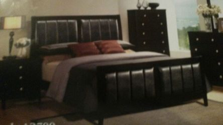 NEW BED FRAME WITH NEW MATTRESS AND BOXSPRING SIZE QUEEN i can deliver