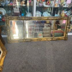 Antique Gold Gilt Landscape Mirror 