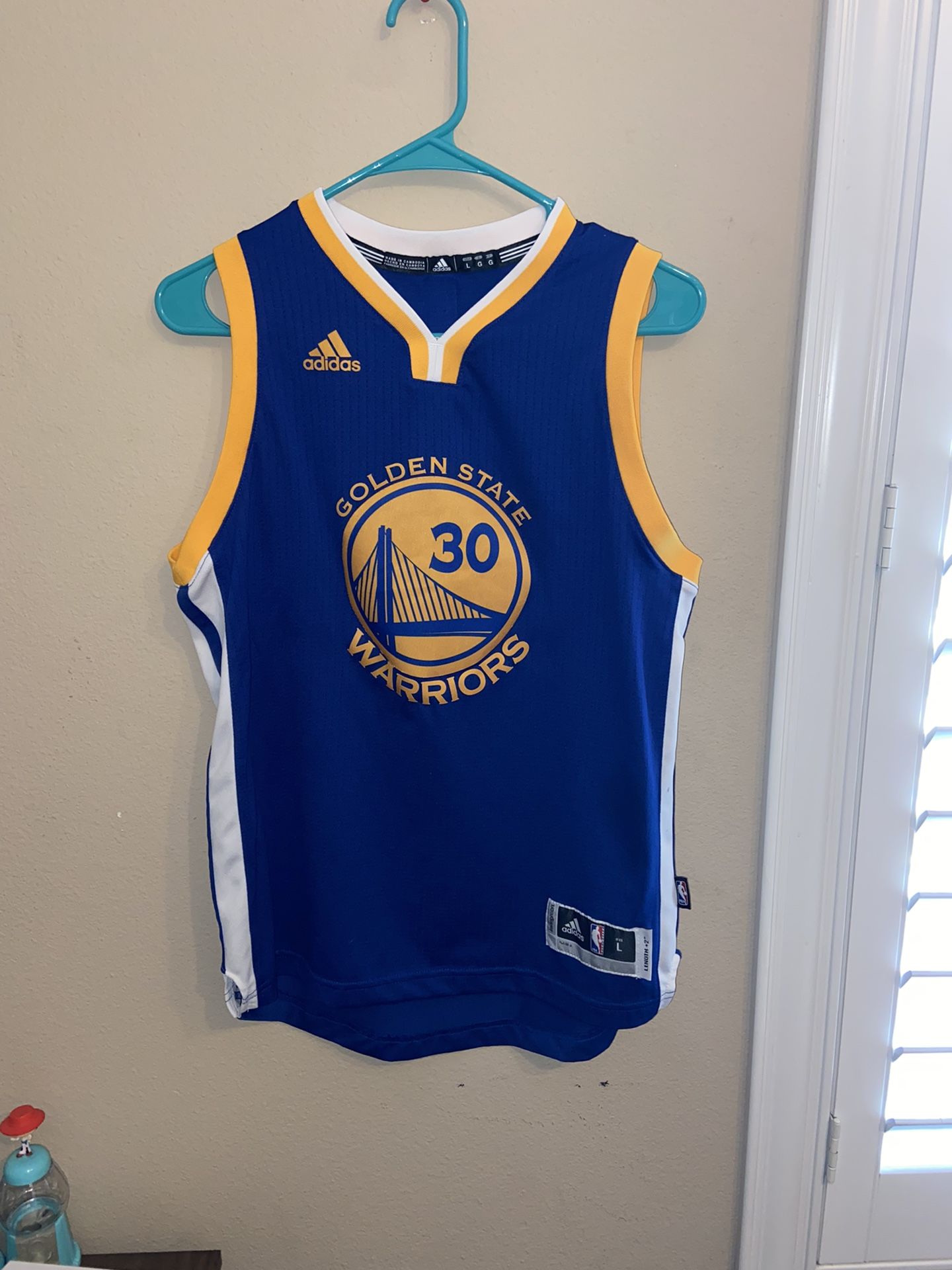 Warriors Stephen Curry Jersey Youth Large 