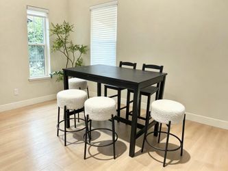 IKEA Bar Table Set – Table + 2 Chairs + 4 Stools