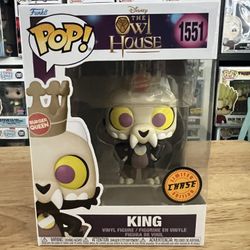 LIMITED EDITION CHASE King w/ Crown Owl House Funko Pop #1551 Disney Animation