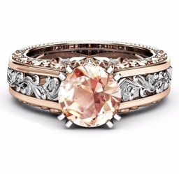 Vintage Champagne Topaz Ring 