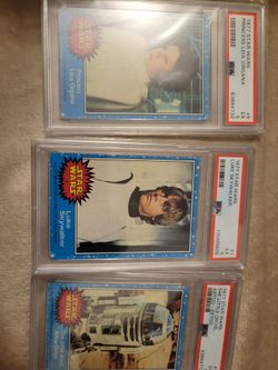 1977 Star Wars PSA Graded Trading Cards Lot of 3