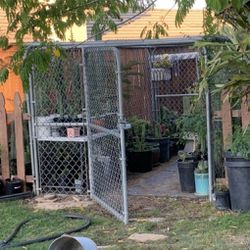 Large Metal Cage - Chain Link XXL Chicken Run Dog Kennel Cage For Yard