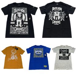 Death Row Crooks & Castles T Shirts Mens Small New Lot Of 5