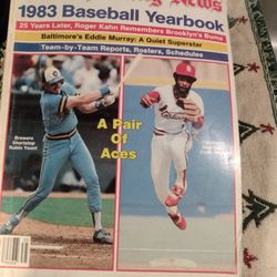 Vintage 1983 Baseball Yearbook 