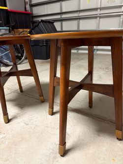 2 Wood Side Tables