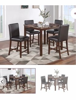 Dining table set with chairs