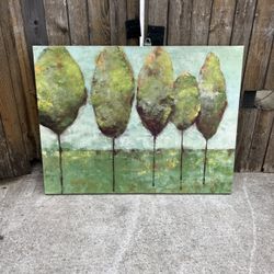 Large Canvas Wall Art Painting – Abstract Trees