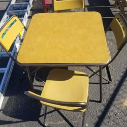 Card table and 4 chairs