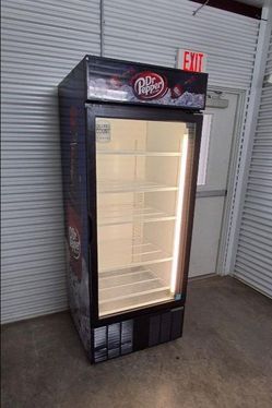 Habco Commercial Cooler Single Glass Door Display Fridge Reach In Merchandiser Refrigerator