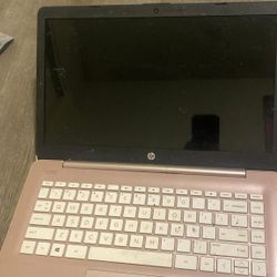 Rose gold Hp laptop