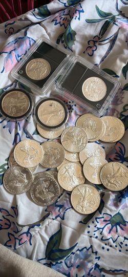 24 fine silver coins