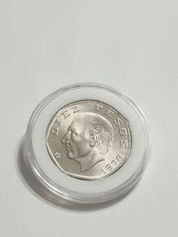 1978 Mexico Diez Pesos Uncirculated Coin