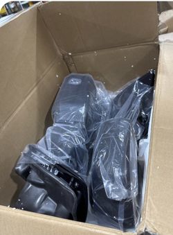 Youxmoto Towing Mirrors For Ford F250 F350 Super Duty Pickup Truck 2017 2018 2019, Tow Mirrors W/Turn Signal Light, Manual Telescoping/Folding, Heated