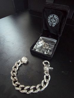 Chrome Hearts[ 925 ]1991 Vintage ExtraFancy Link Bracelet  with 4-links Delivery