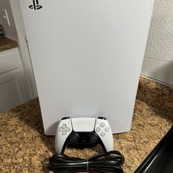 Sony PlayStation 5 Digital Edition 825GB White Console Gaming System CFI-1115B