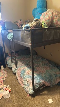 Grey bunk bed