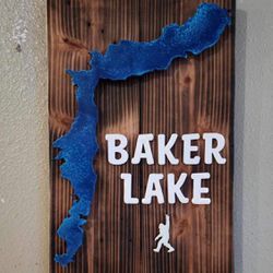 Baker Lake Plaque. 