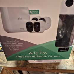 4 Arlo Pro Security Cameras 