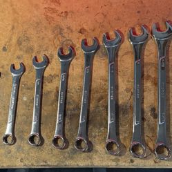 Klutch 14 Piece SAE Extra Long Combination Wrench Set 3/8” to 1 1/4”