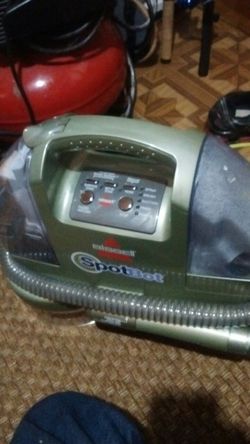 Bissell portable carpet cleaner used