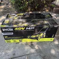 RYOBI 40V HP Brushless 20 in. Cordless Electric Battery Walk Behind Self-Propelled Mower with 6.0 Ah