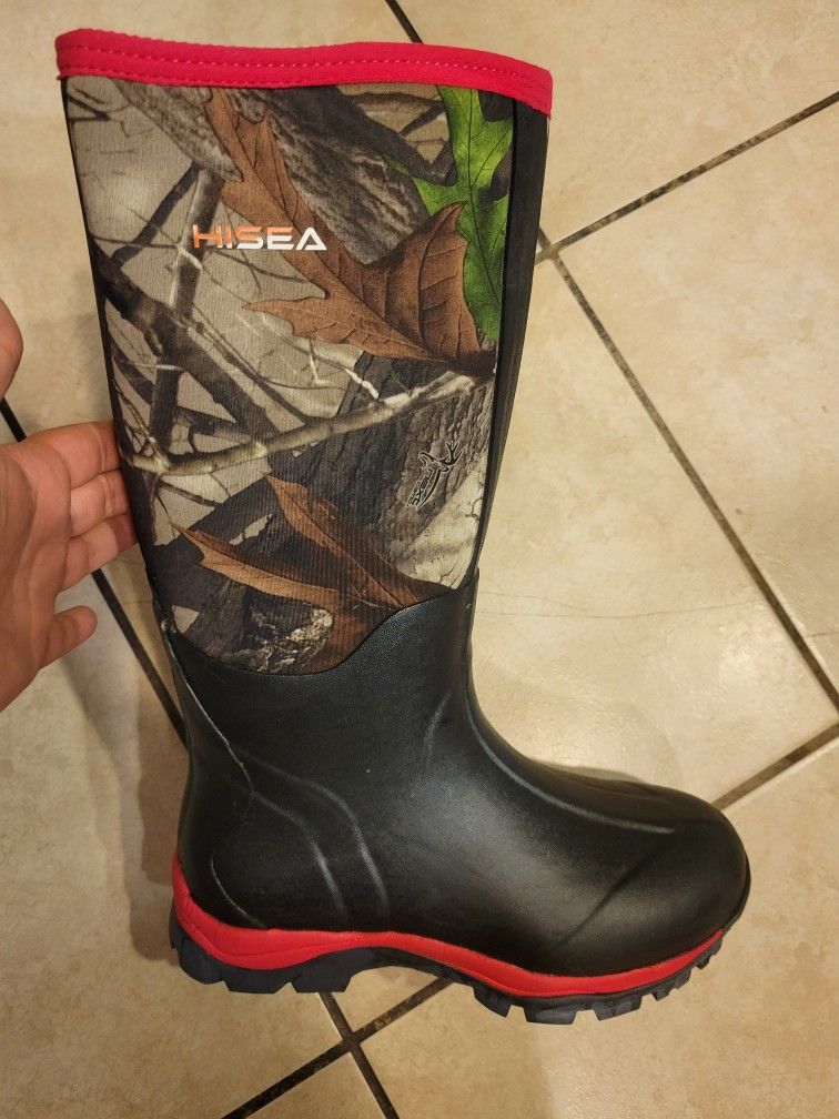 HISEA Women's Hunting Boots Insulated Rubber Boots Waterproof Outdoor