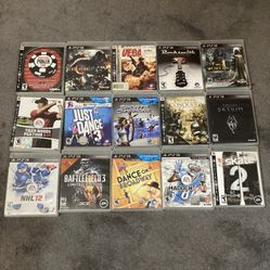 Assorted 15 PlayStation 3 Games