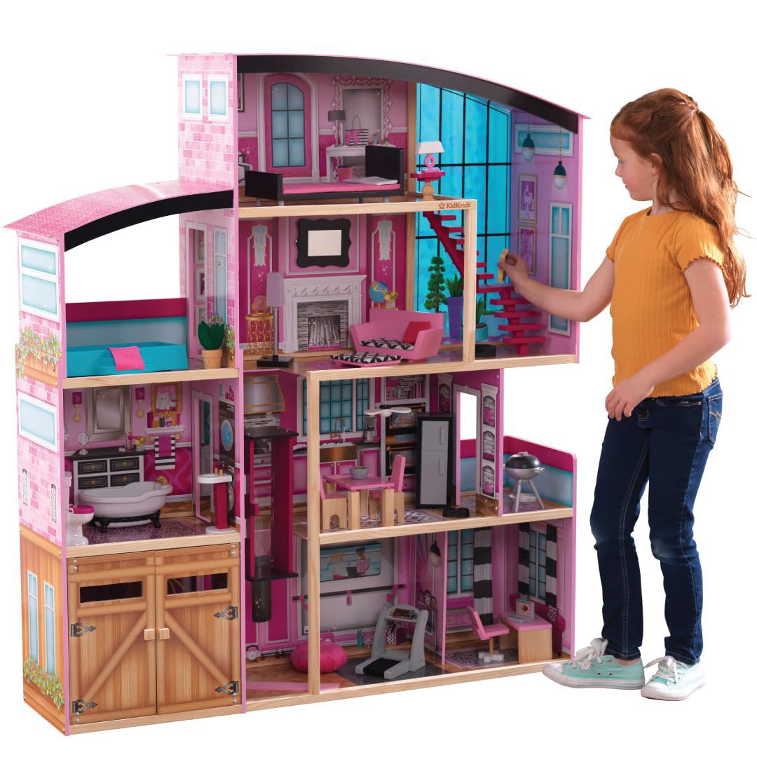 NEW KidKraft Wooden Dollhouse Shimmer Mansion for 12" Dolls
