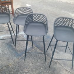 4pc Black Barstools 