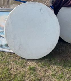 2 plastic Round Tables 47 Inches