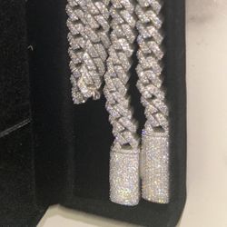 Moissanite Chain Cadena 