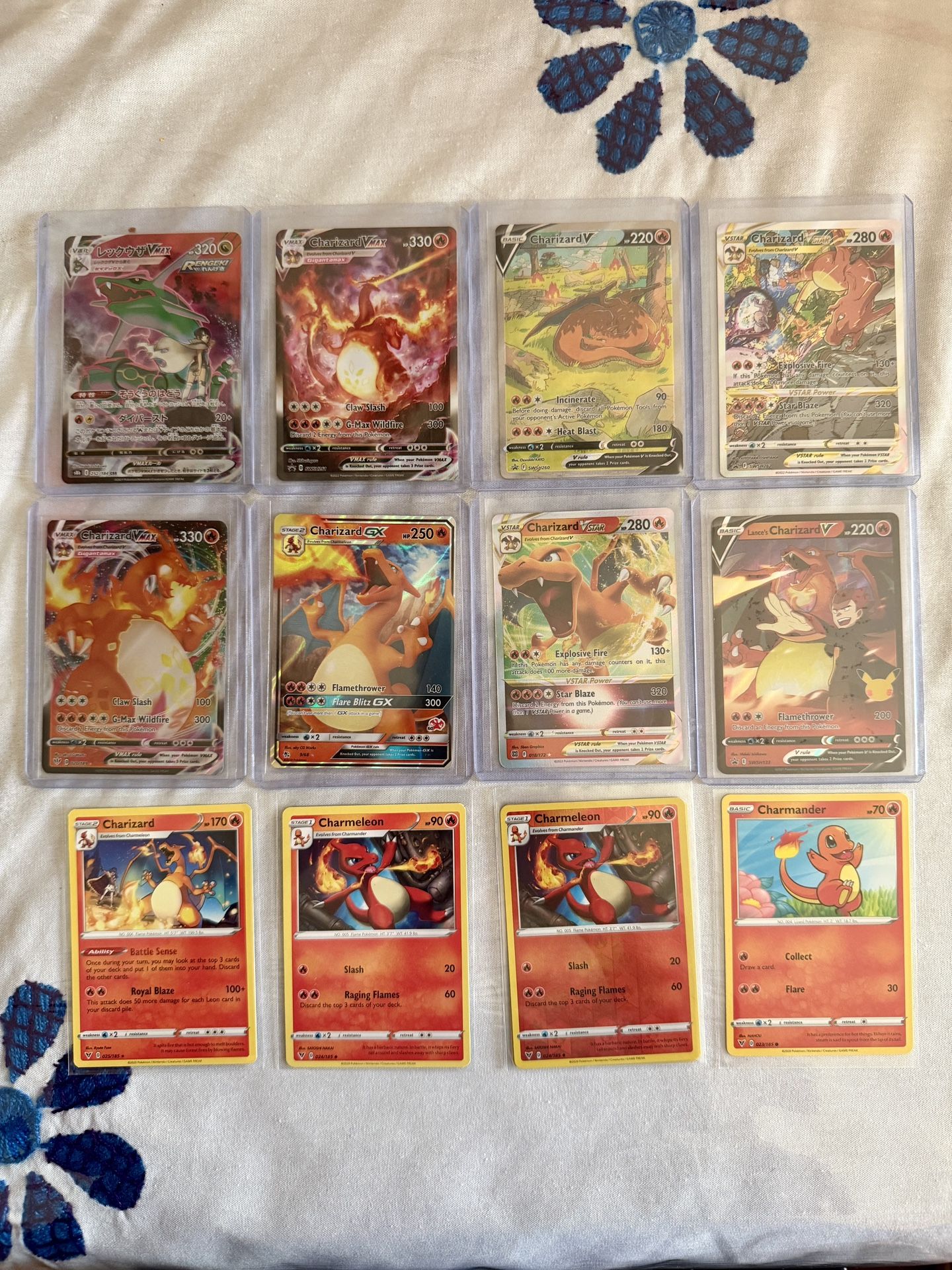 Pokemon Cards Charizards & Rayquaza Japanese