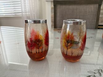 Votive candle holder set