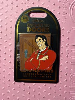 Disney Parks Enchanted Doors Pin 4 Gaston Belle LE Pin Beauty And The Beast