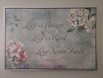 Love is Patient Framed Wall Art