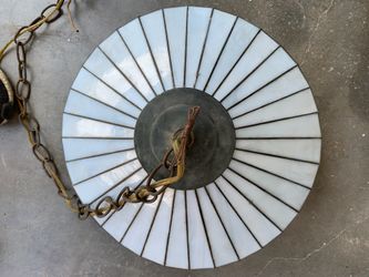 Leaded Glass Pendent Retro