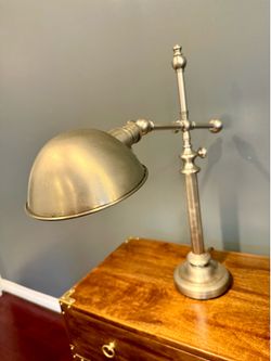 $135 (OBO) - Set of (2) Brushed Nickel Side Table Lamps