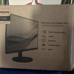 Brand New 22” Philips V Line Monitor For Gaming Or Work