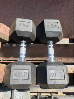 40 lbs dumbbells